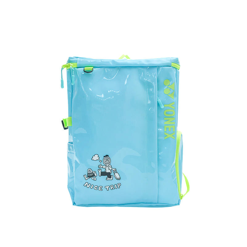 YONEX YONEX PVC/Polyester Backpack Kids' Sparkling Blue/Crystal Pink