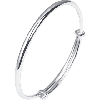 CHOW TAI SENG 990 Silver Material Bangles Women's