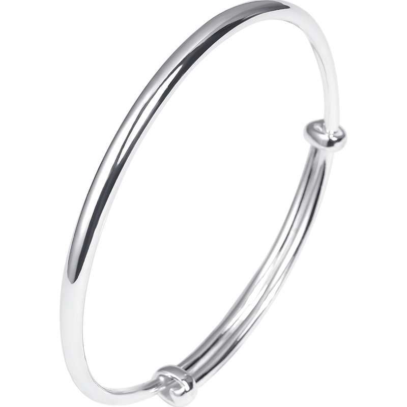 CHOW TAI SENG CHOW TAI SENG 990 Silver Material Bangles Women's