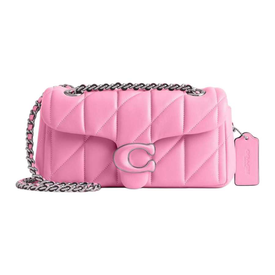 COACH Tabby Nappa Leather Crossbody Bag, Shoulder Bag Medium Women's Pink