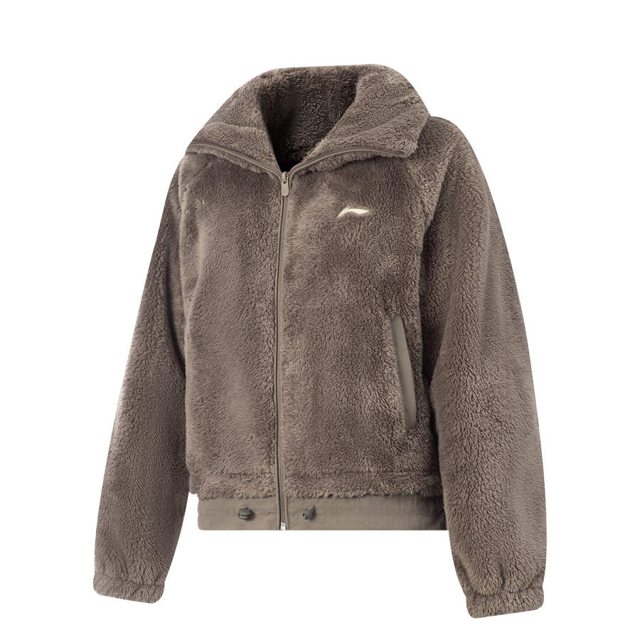 Li-Ning Li Ning Fitness Series Fleece Lined Thermal Windproof Water Repellent Minimalist Style Comfortable Versatile