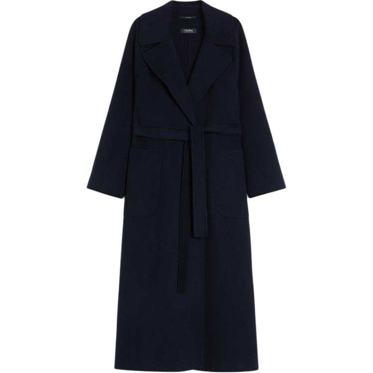 'S MAX MARA 'S MAX MARA Coats Women's Dark Blue Lapel Moderate