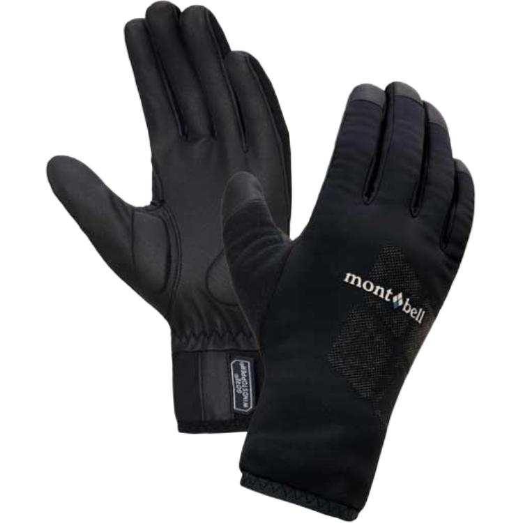 MONTBELL Cycling Gloves Full Finger Outdoor Men's Nylon, Polyurethane Black
