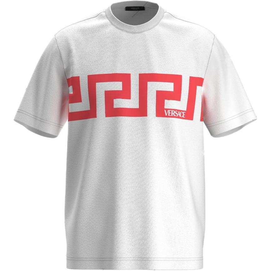 VERSACE VERSACE T Shirts Men's White Crew Neck Moderate