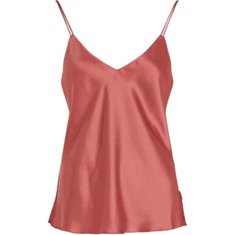 Calvin Klein Camisoles Women's Pink V Neck Moderate Straight Fit