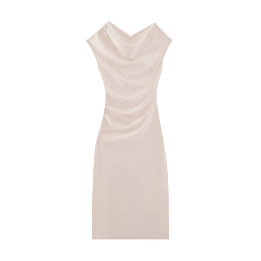 Aghr Sleeveless Dresses Women's Boat Neck Thin Short