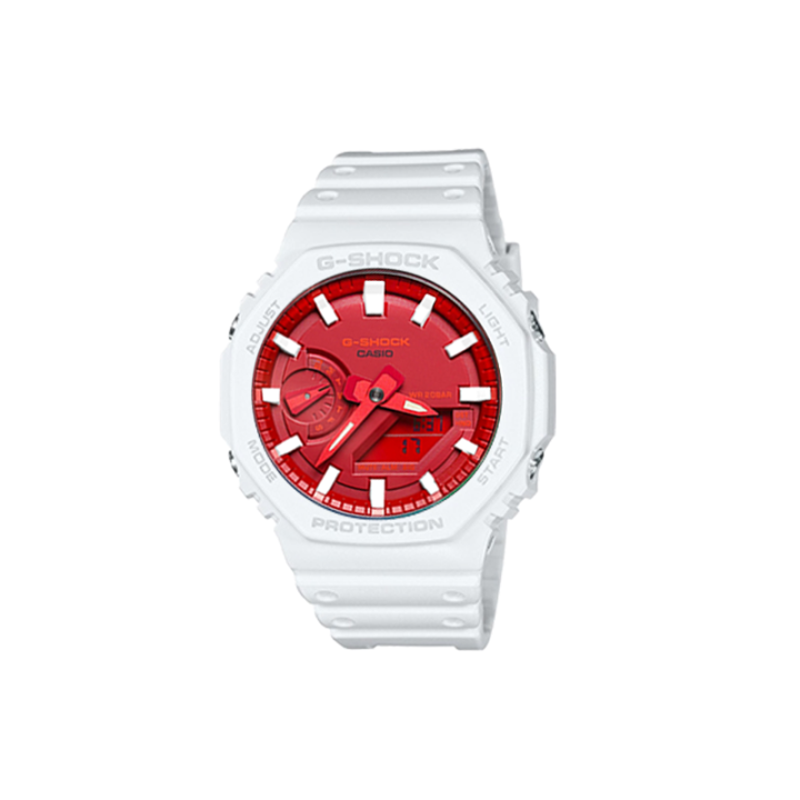 CASIO CASIO Men Liquid Crystal/Analog Dual Display Series Red Watch
