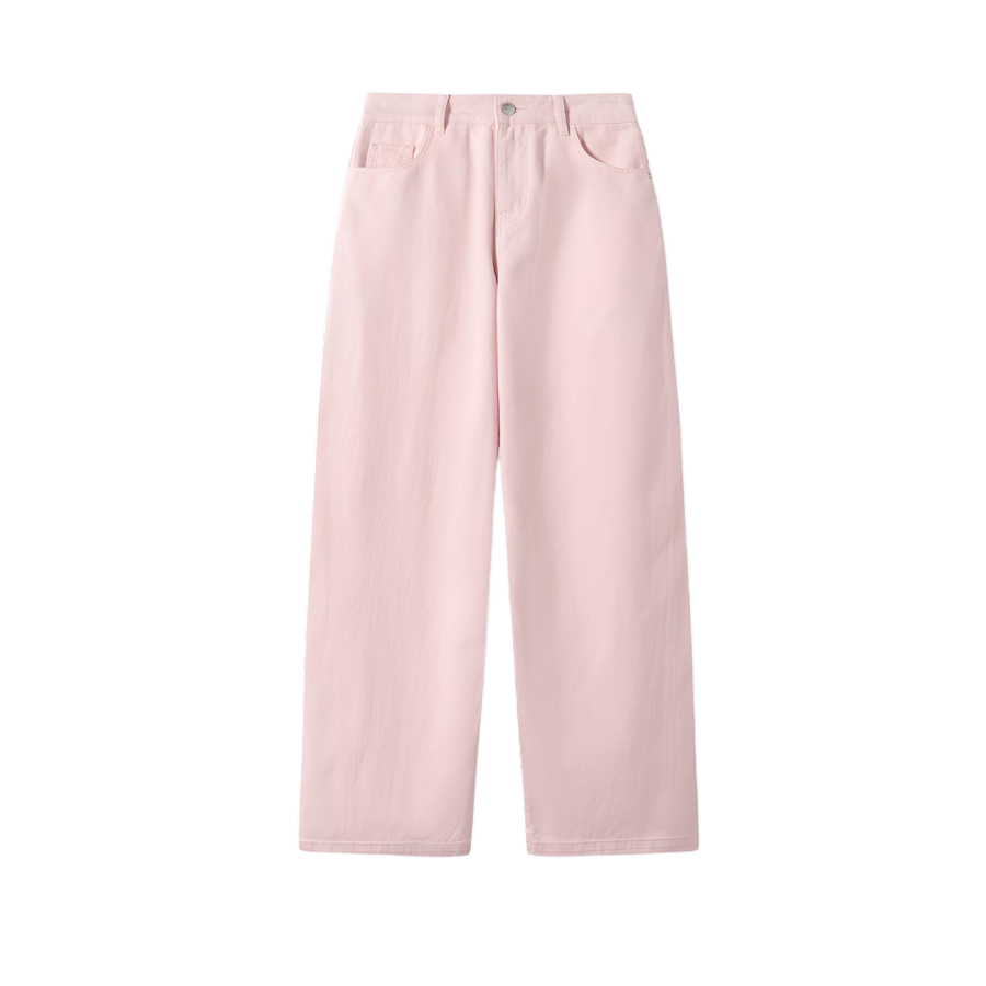 Kirsh Jeans Women's Pink Moderate Straight Fit Pants