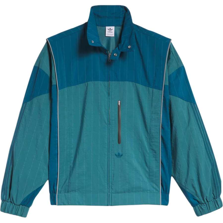 Adidas Originals striped panelled wind jacket