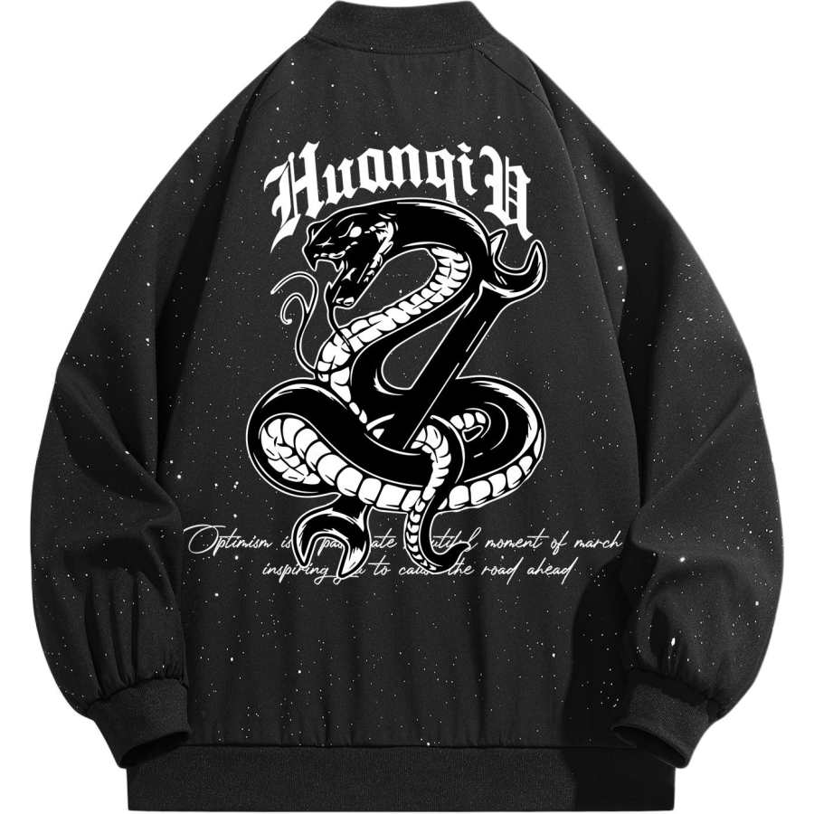HUANQIU Jackets Unisex Baseball Collar Moderate