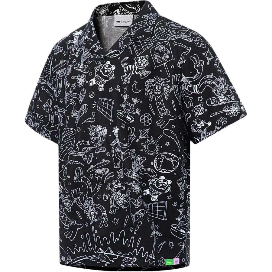 Li-Ning Li Ning Li Ning X Steven Harrington Shirt Men's Black
