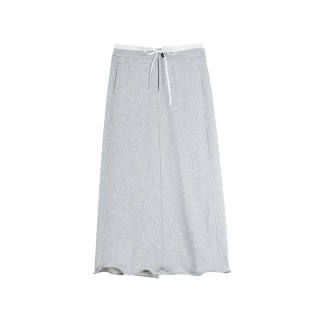 ELLE Casual Long Skirts Women's Light Gray Moderate Long