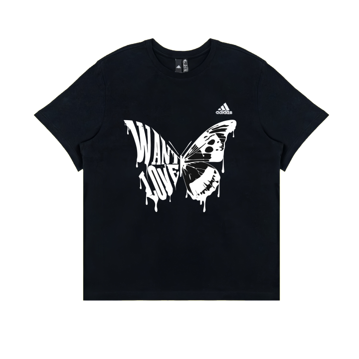 Adidas Adidas T Shirts Unisex Black Crew Neck Moderate Straight Fit