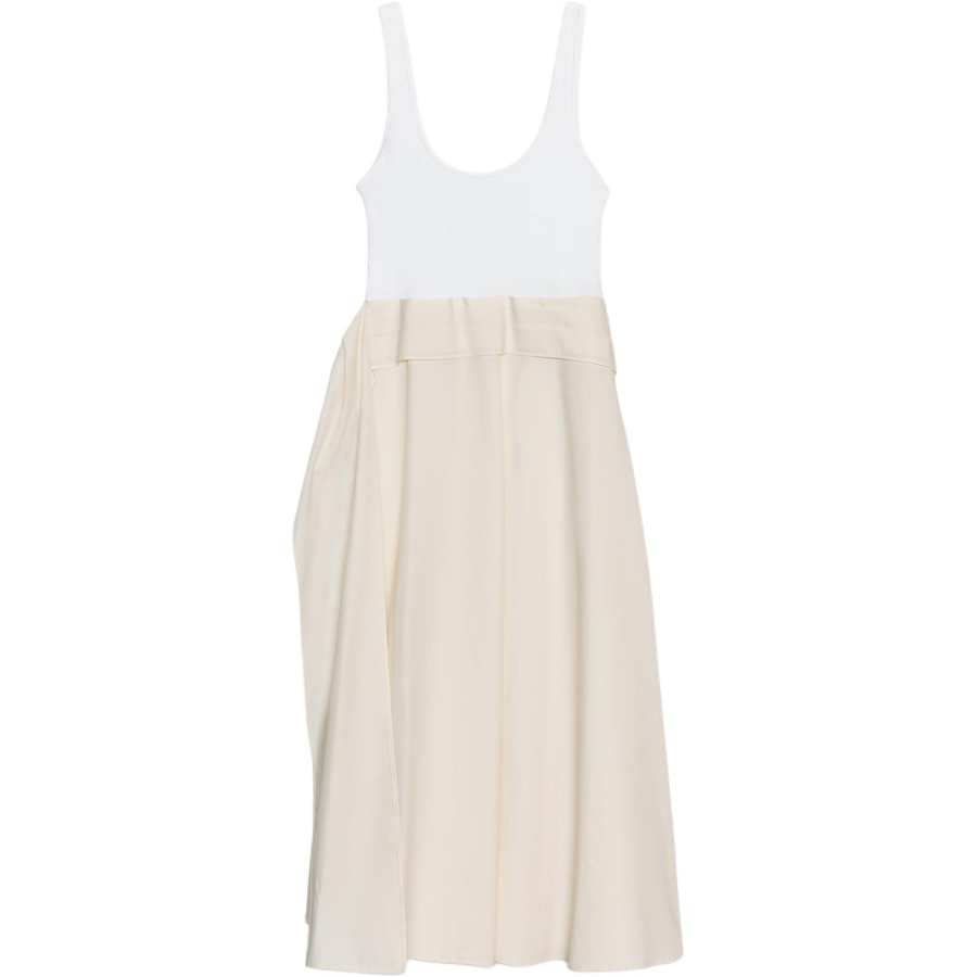 ZARA Sleeveless Dresses Women's White Crew Neck Moderate