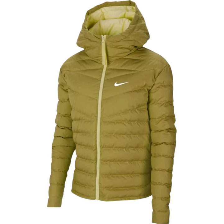 Nike Nike Clothing Down Jackets Women's Yellow Hooded