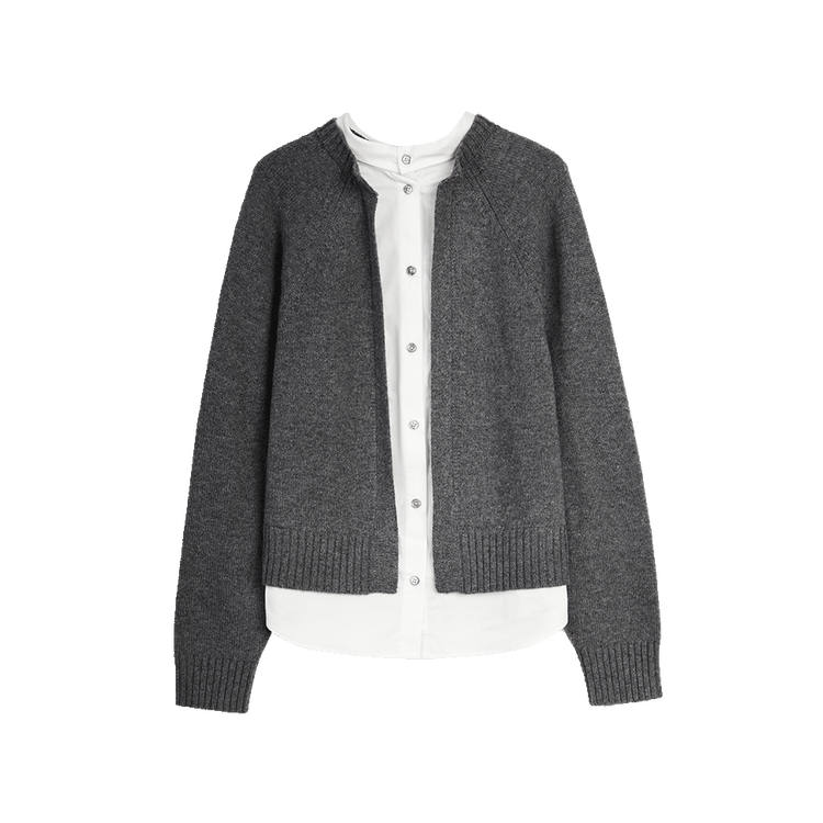 ELLE ELLE Sweaters Women's Medium Gray Crew Neck Moderate