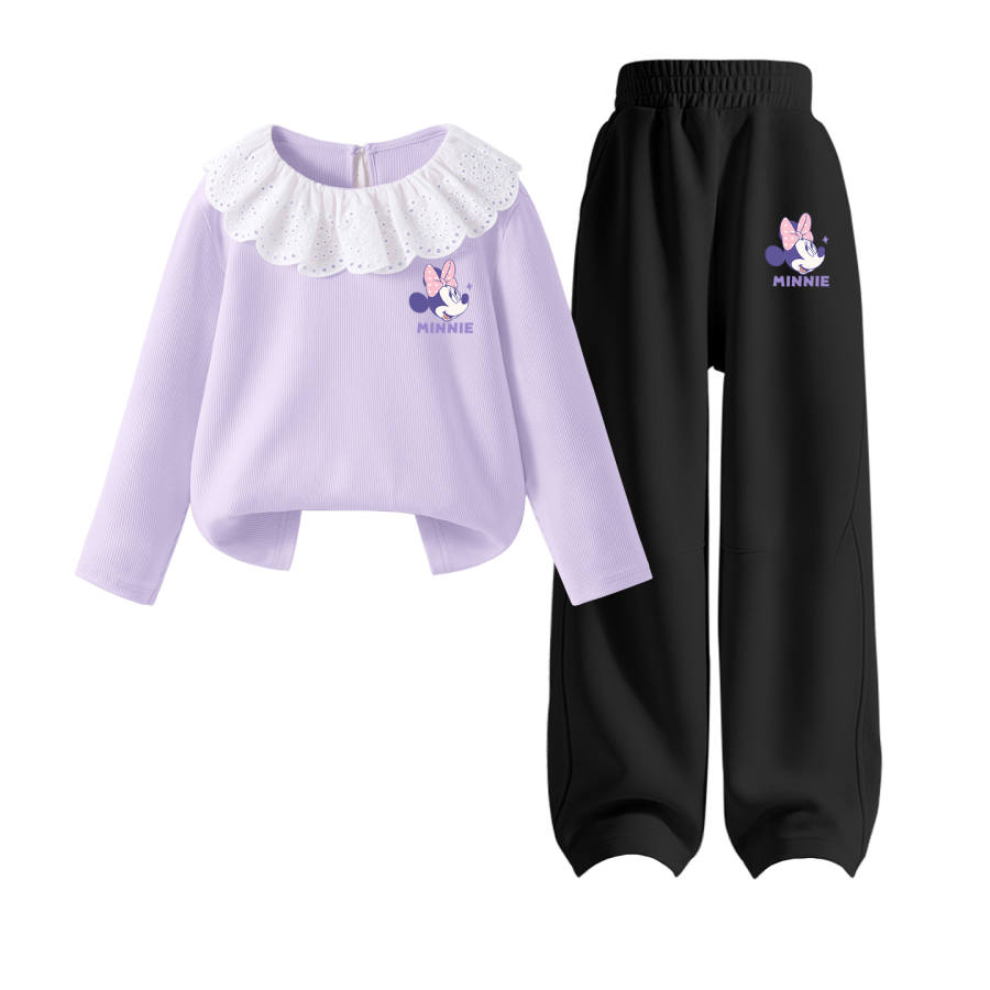 Disney Kids Casual Sportswear Stand Collar Moderate