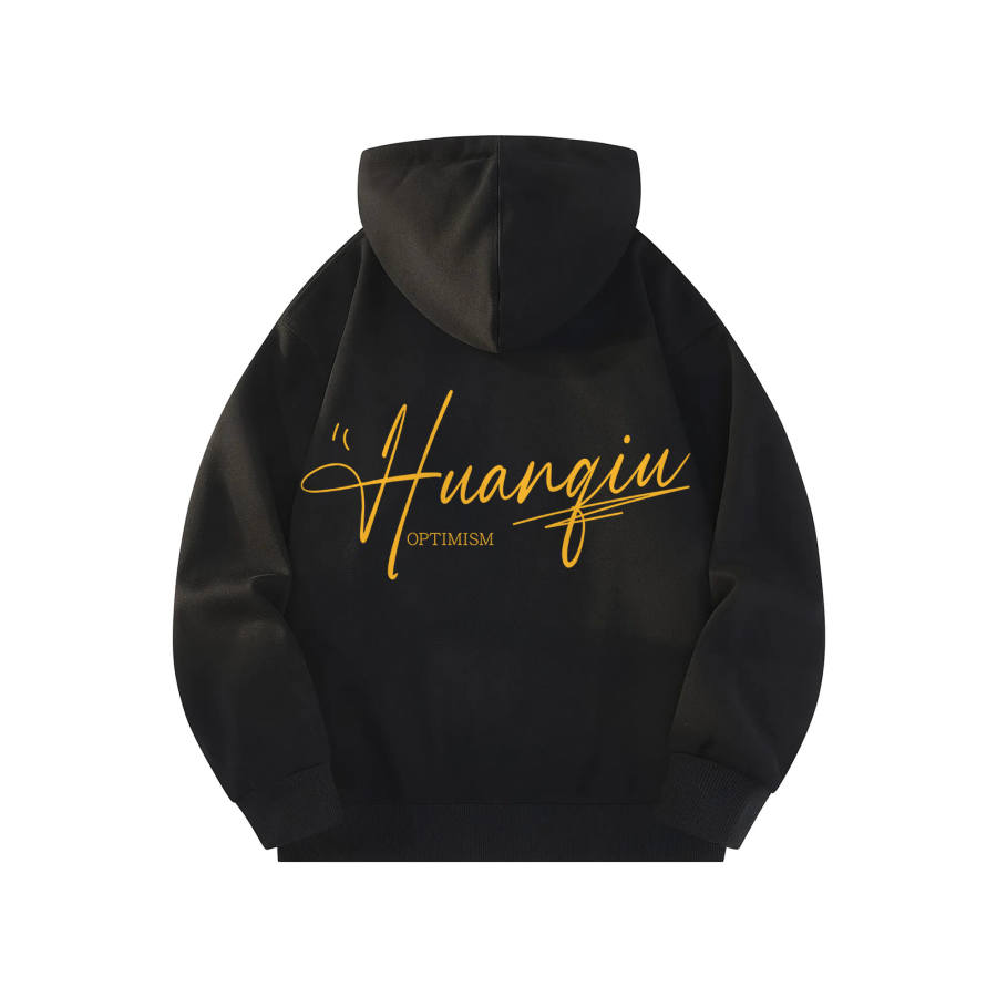HUANQIU Sweatshirts Unisex Hooded Non Detachable Moderate