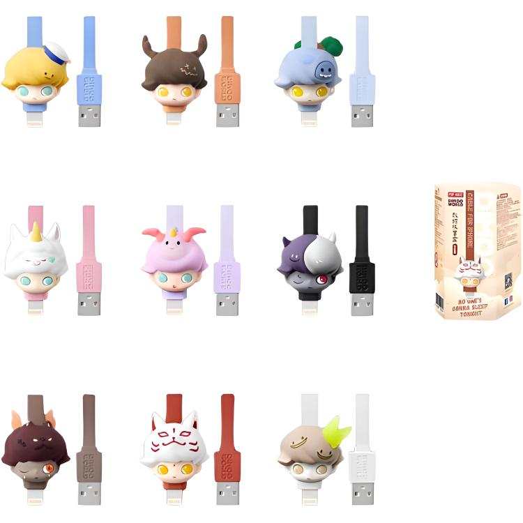 POP MART POP MART DIMOO No Sleep Allowed Tonight Collection, Cable Mystery Boxes Single Mystery Box/Full Box 9 Pcs