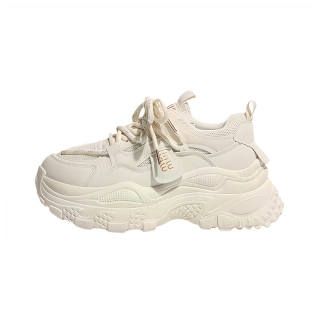 K KANGXUANAN Pu Abrasion Resistant Cushioning Abrasion Resistant Cushioning Low top Chunky Sneakers Women's