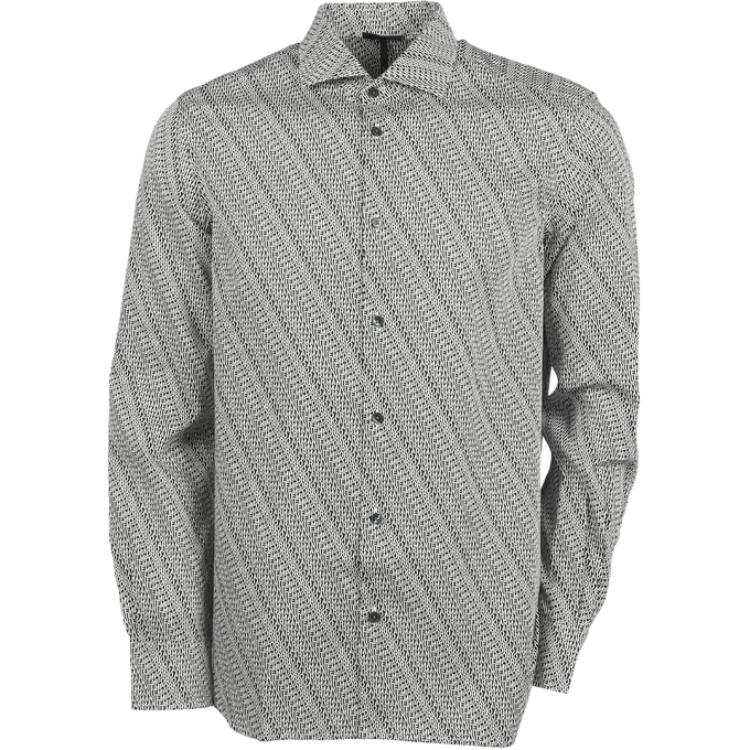 EMPORIO ARMANI Shirts Men's Marine Blue Lapel Moderate