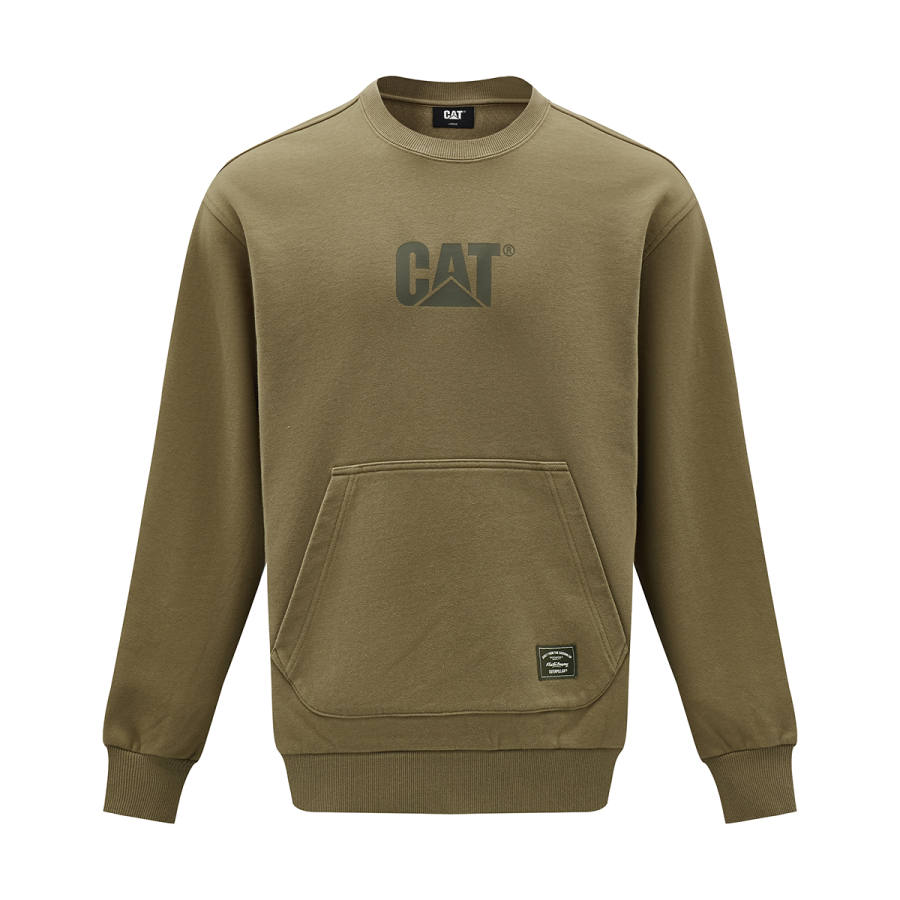 CAT CAT Sweatshirts Men's Crew Neck Thickened Regular