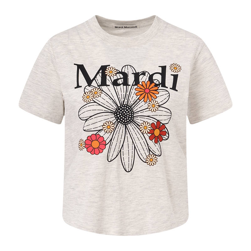 MARDI MERCREDI SS25 T Shirt Women's Oats Black