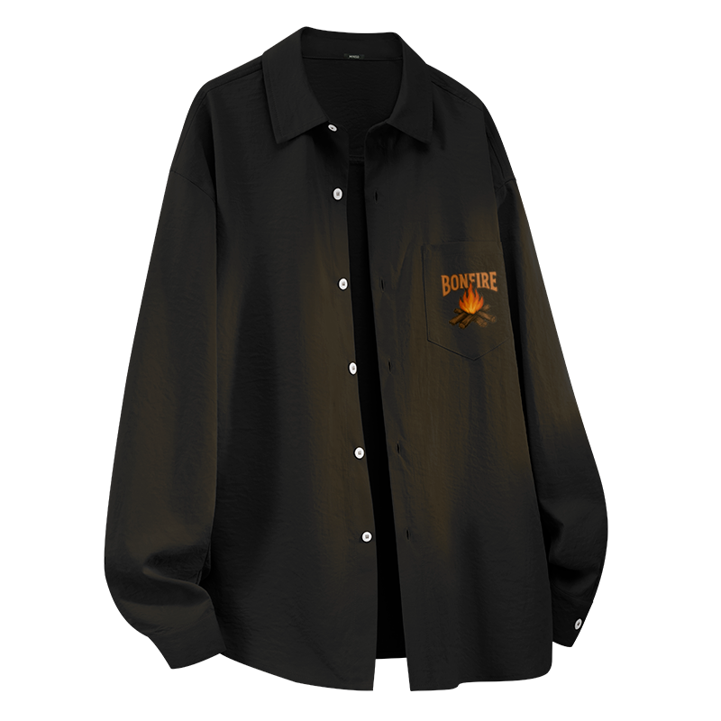 MINISO MINISO Shirts Unisex Lapel Moderate Workwear