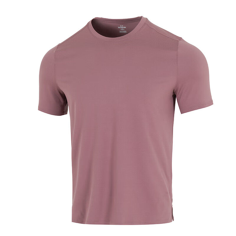 Under Armour T Shirts Men's Rose Brown Crew Neck Moderate Straight Fit