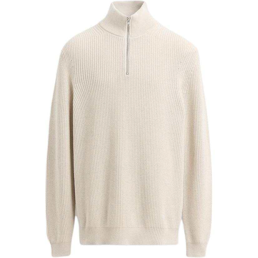 ZARA Knitwear Men's White Half Turtleneck Moderate Other