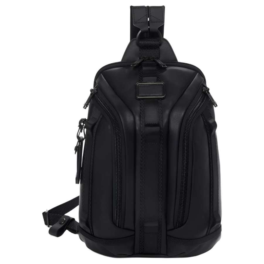 TUMI TUMI Composite Material Artificial Leather/Recycled Leather Sling Bag Backpack Unisex Black