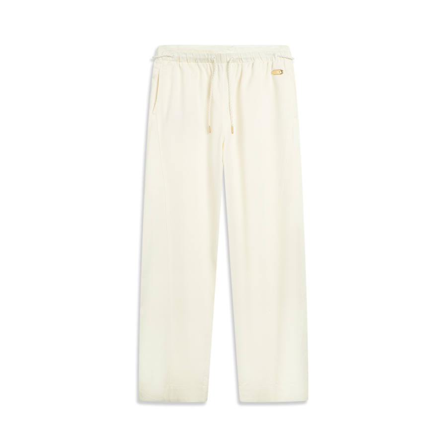 Li-Ning Li Ning x GUGONG,LIANMINGKUAN China Culture Collection Casual Pants Women's Mother Of Pearl White