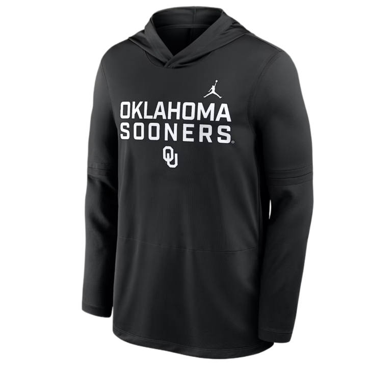 Jordan Jordan Oklahoma Sideline Men's Jordan Brand Dri-FIT College Long-Sleeve Hooded Top