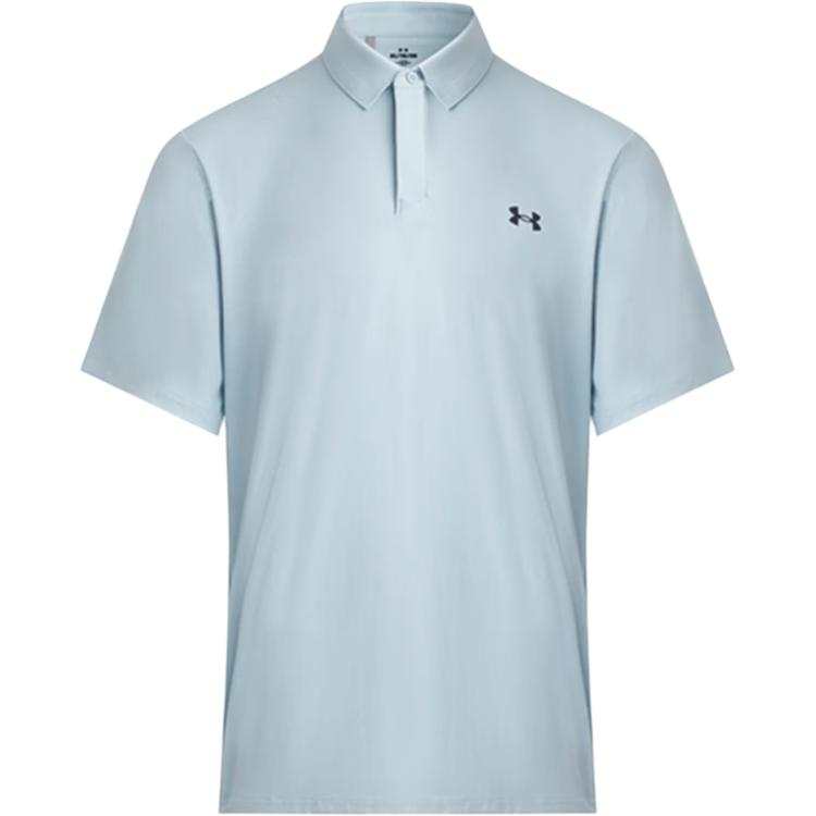 Under Armour Polo Shirts Men's Blue Polo Collar Moderate Straight Fit