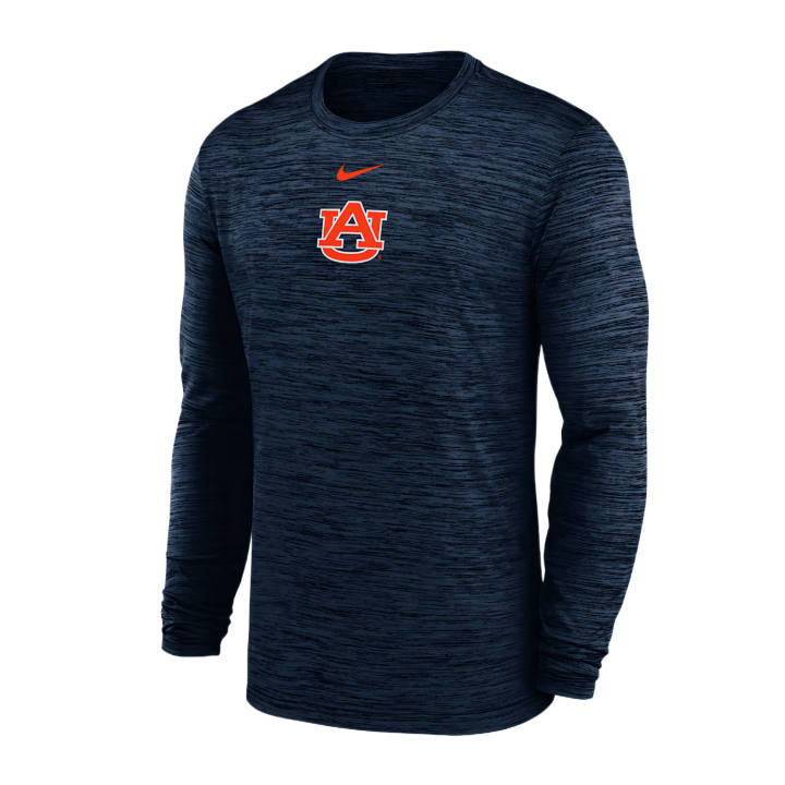 Nike Nike Auburn Sideline Velocity Men's Nike Dri FIT College Long Sleeve T Shirt