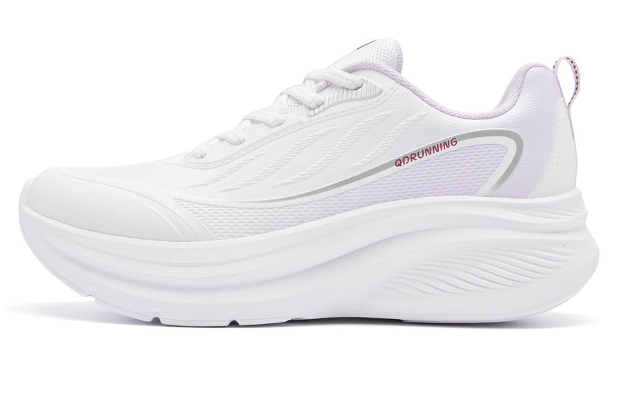 QIAODAN Flying Colors Low top Casual Running Shoes Women's White Cloud Purple