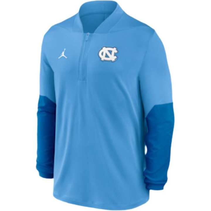 Jordan Jordan North Carolina Men's Jordan Brand Dri-FIT College 1/2-Zip Top