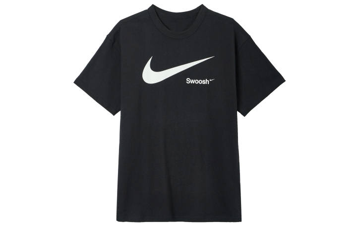 Nike Nike T Shirts Men's Black Crew Neck Moderate Straight Fit