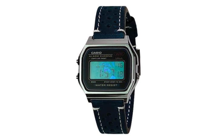 CASIO CASIO Custom Collection Quartz Movement Leather Strap Watch Unisex Black Dial