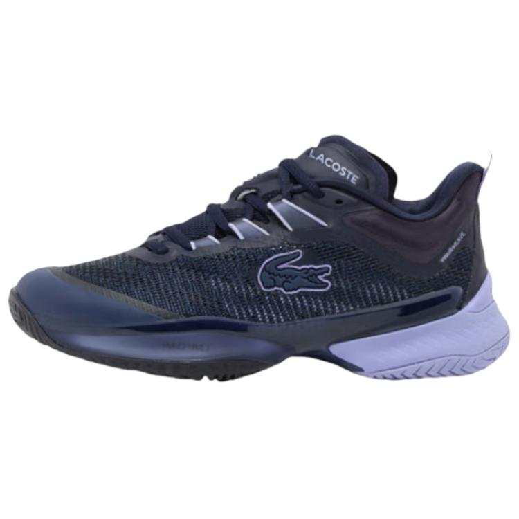 LACOSTE AG LT23 Breathable Low top Tennis Shoes Women's Deep Space Purple