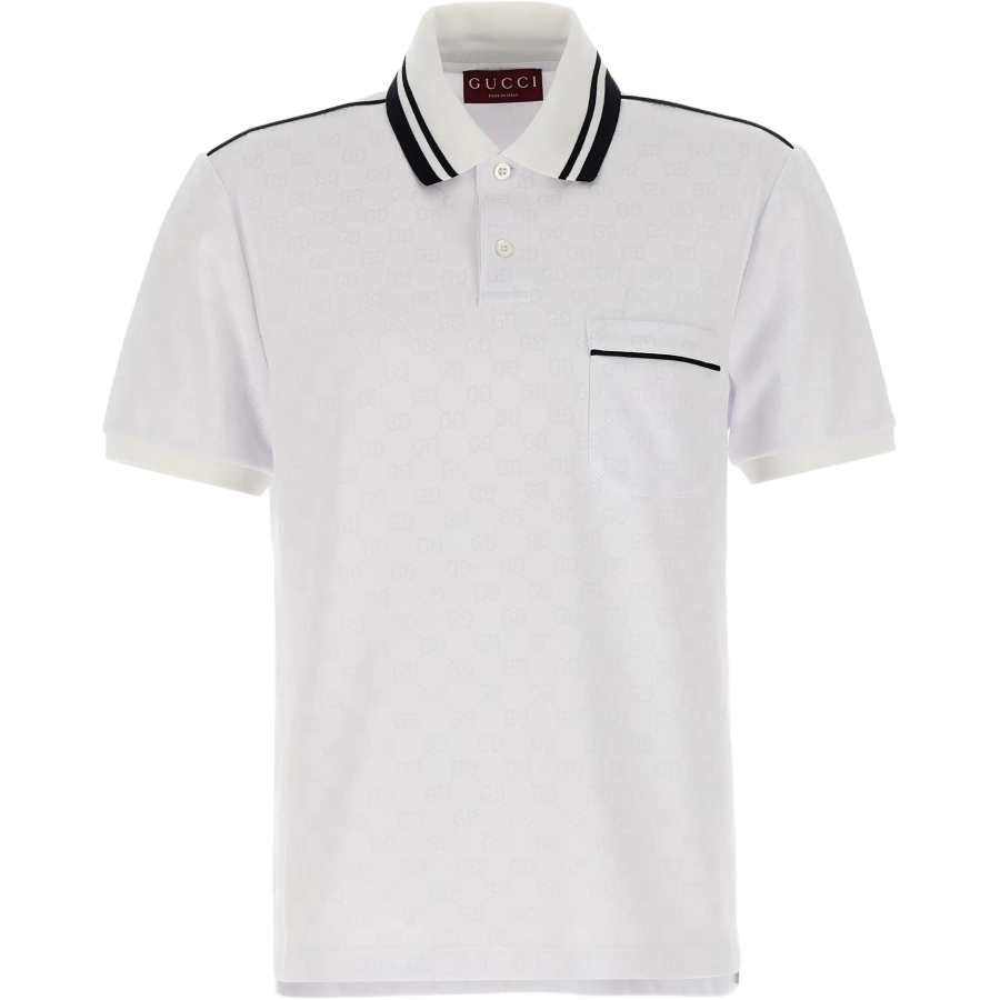 GUCCI SS25 Polo Shirt Men's White