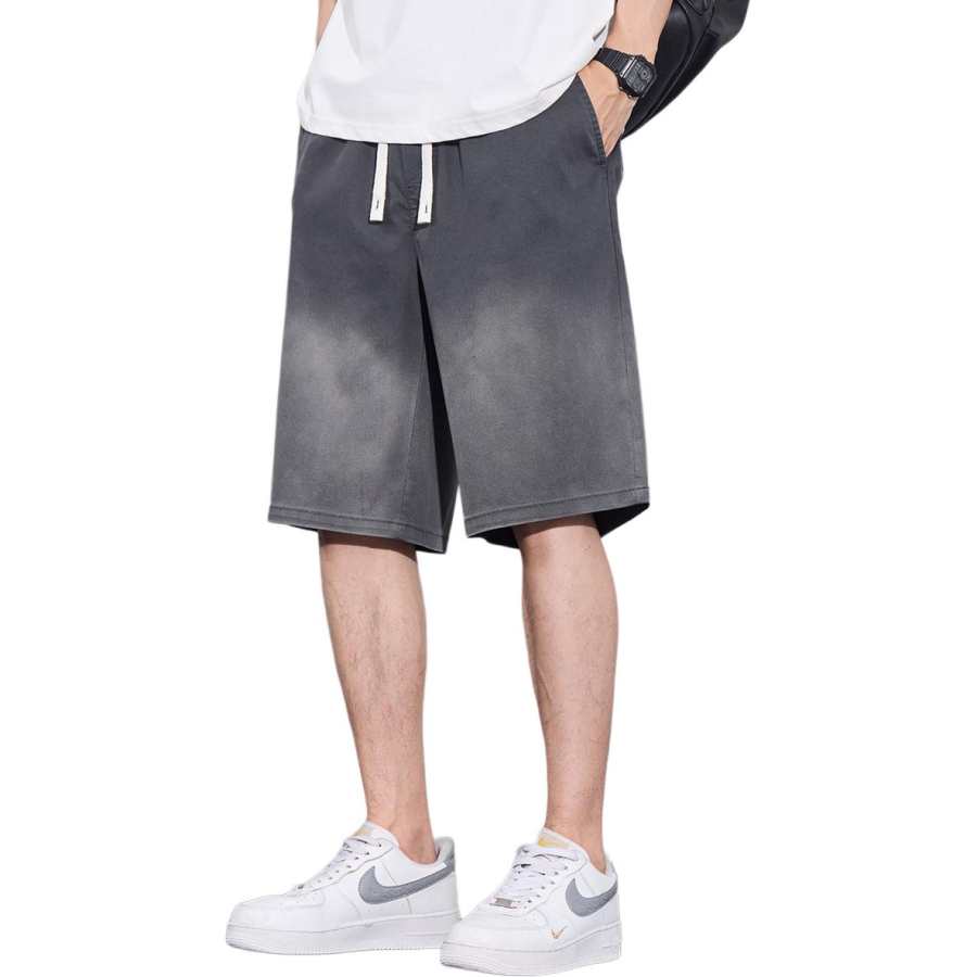 Tonlion Casual Shorts Unisex Charcoal Gray Thin