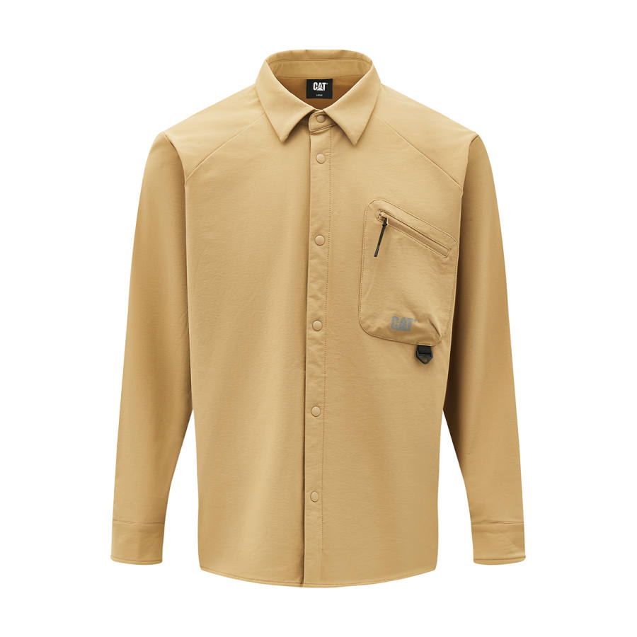 CAT CAT Shirts Men's Lapel Moderate Workwear