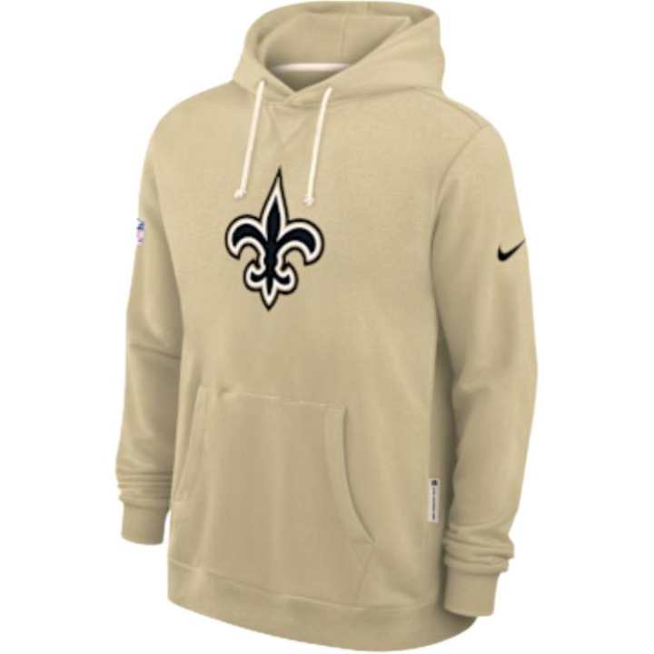 Nike Nike New Orleans Saints Alt Offensive Set Play Sideline Men's Nike Dri-FIT Nfl Pullover Hoodie