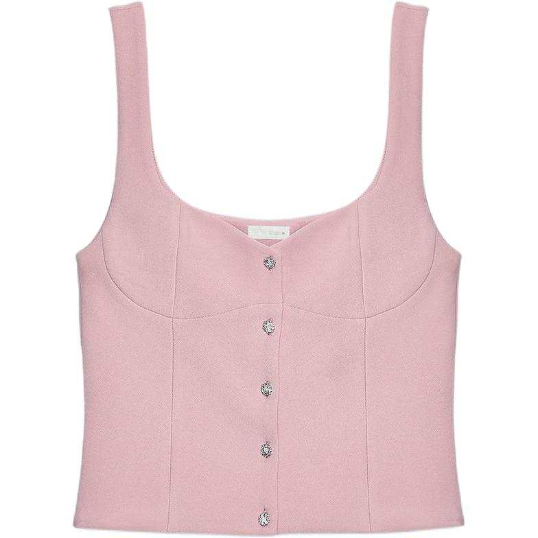 ZARA Camisoles Women's Earth Gray Pink Moderate