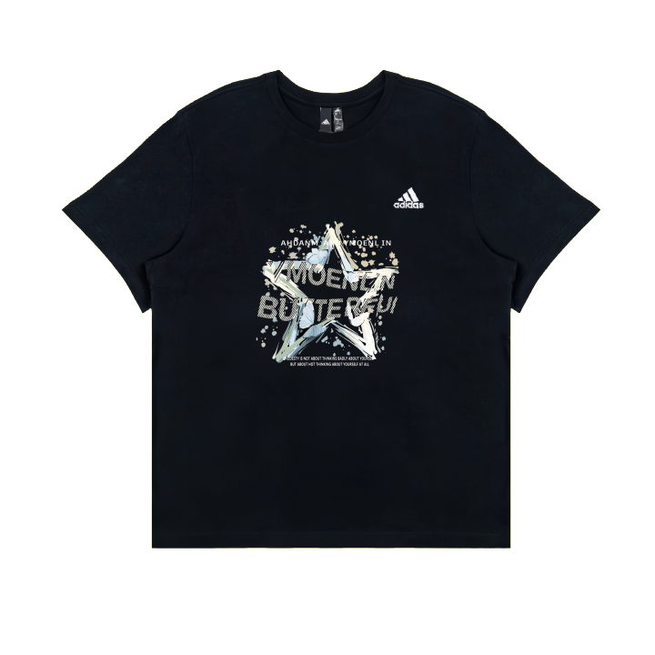 Adidas Adidas T Shirts Unisex Black Crew Neck Moderate Straight Fit