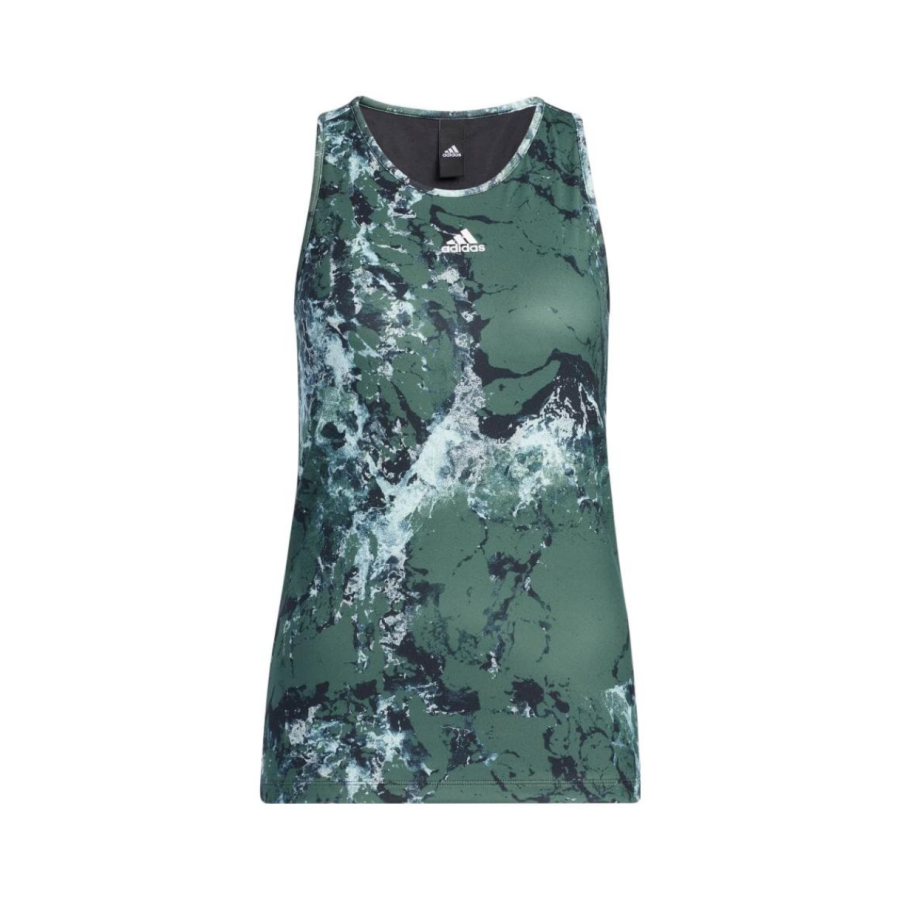 Adidas Adidas Sleeveless Sports Shirts Women's Green Racerback