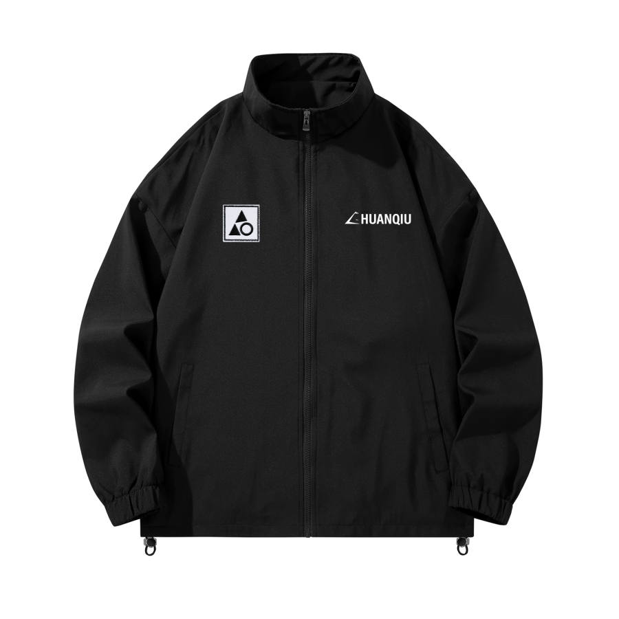 HUANQIU Jackets Unisex Stand Collar Moderate