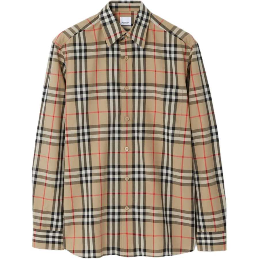 Burberry FW23 Shirt Classic Version Men's Beige 80705771