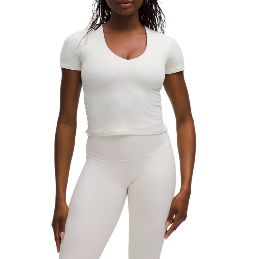 Lululemon Yoga T Shirts Women's V Neck Moderate
